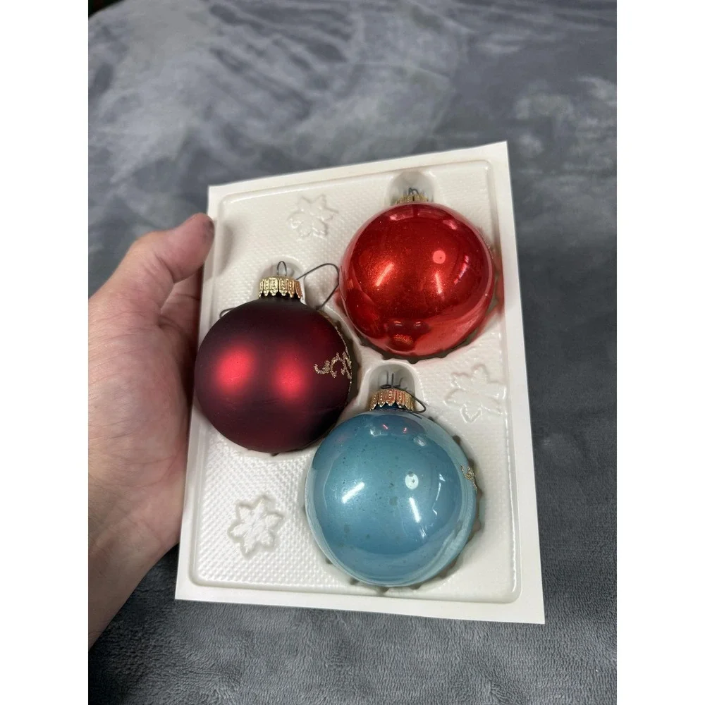 Vintage Tradition‎ Christmas Glass Ornaments 3 Angels Kurt Adler West Germany
